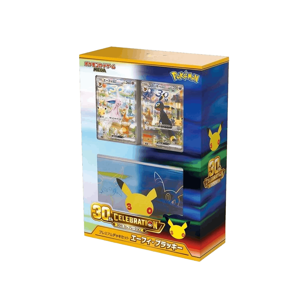 Pokémon Mega 30th Celebration Premium Deck Set Espeon & Umbreon (Japanese) - Im Your Wardrobe