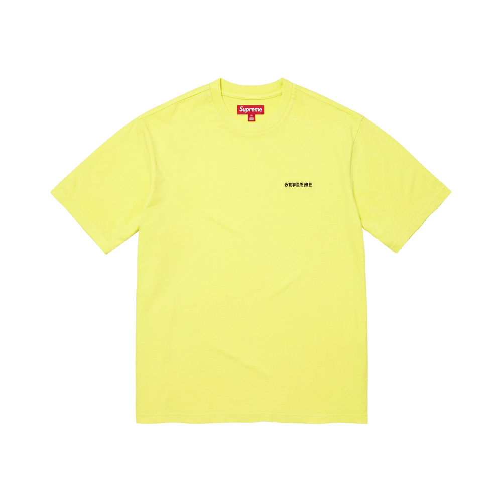 Supreme Washed Short-Sleeve Top Yellow - Im Your Wardrobe