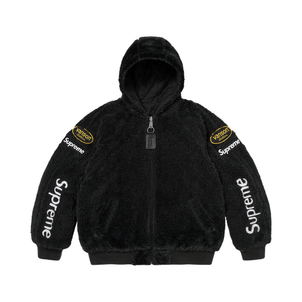 Supreme x Vanson Leathers Reversible Quilted Hooded Jacket Black - Im Your Wardrobe