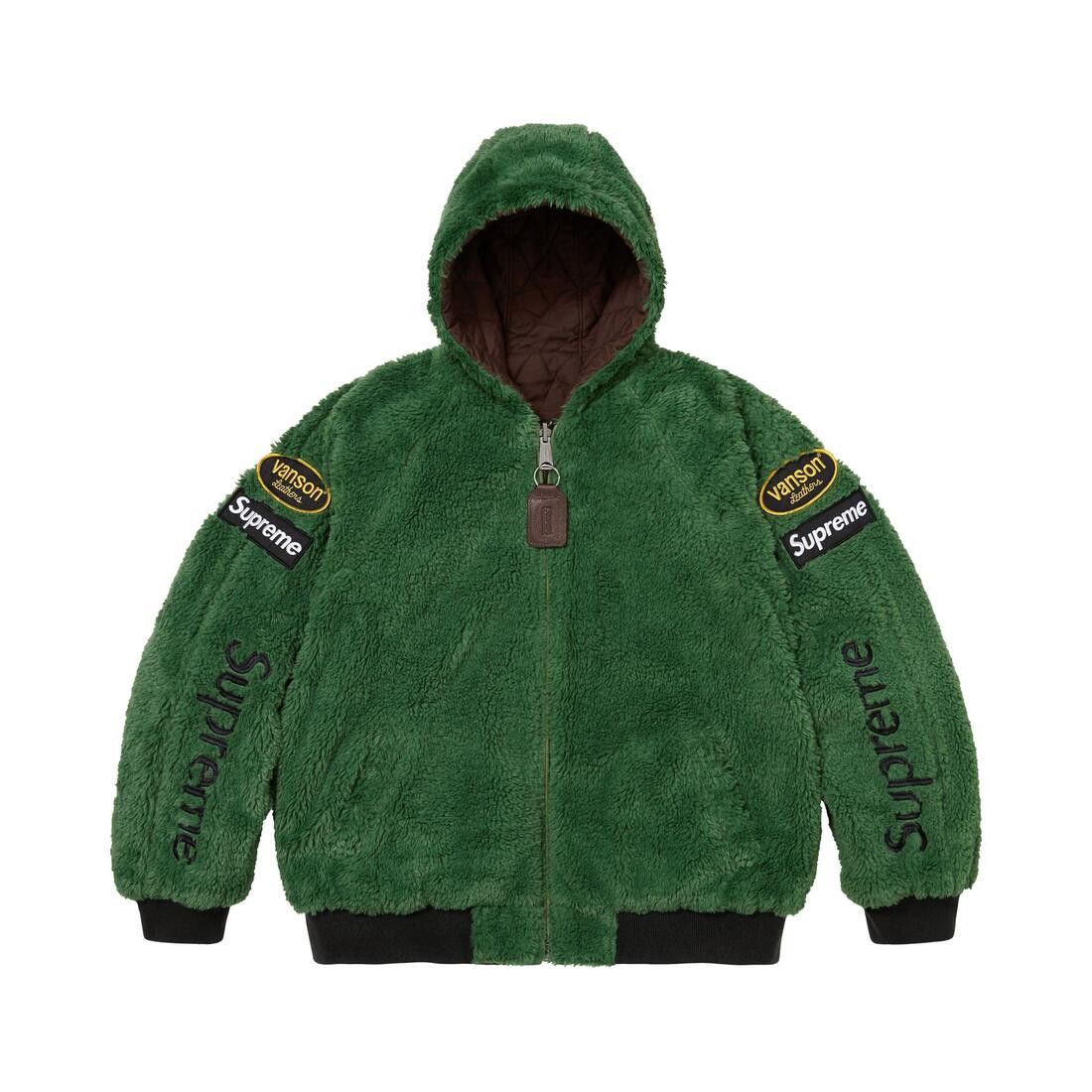 Supreme x Vanson Leathers Reversible Quilted Hooded Jacket Brown - Im Your Wardrobe