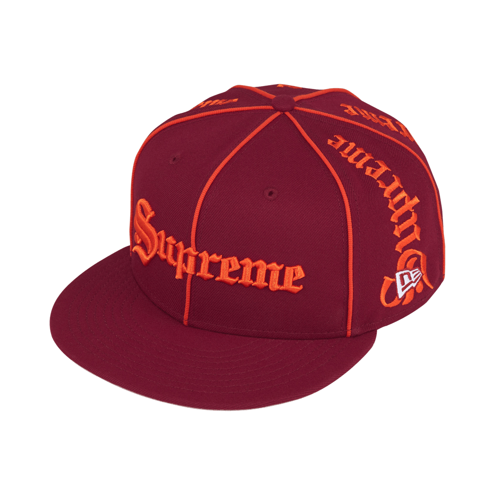 Supreme Piping Script New Era Cardinal - Im Your Wardrobe
