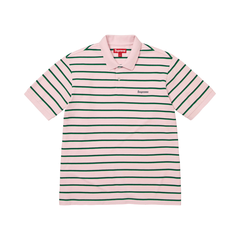 Supreme Stripe Polo Pink - Im Your Wardrobe
