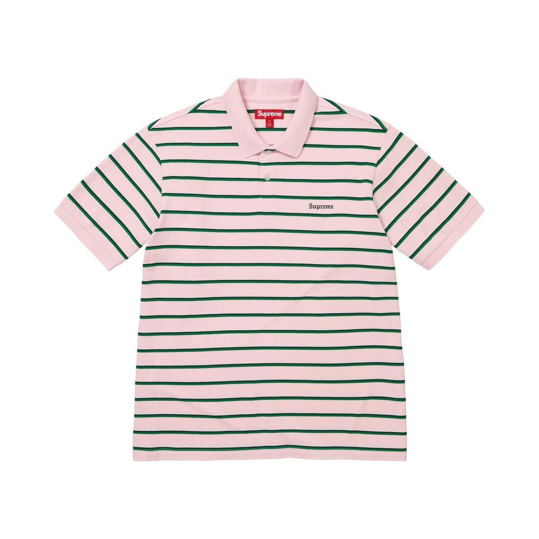 Supreme Stripe Polo Pink - Im Your Wardrobe