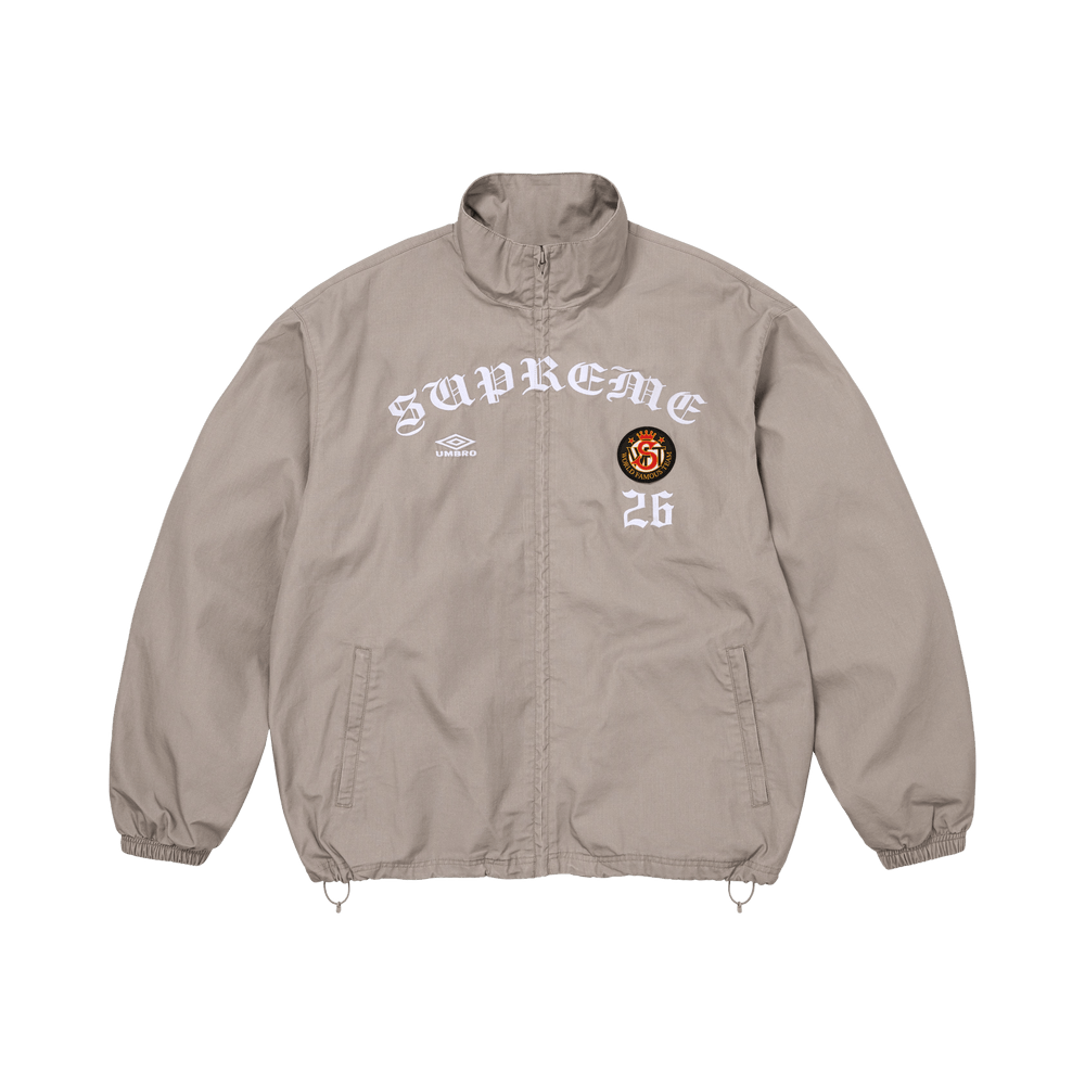 Supreme x Umbro Cotton Ripstop Track Jacket Grey - Im Your Wardrobe