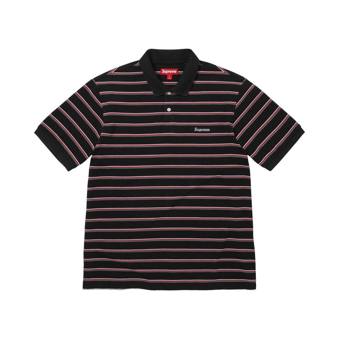 Supreme Stripe Polo Black - Im Your Wardrobe