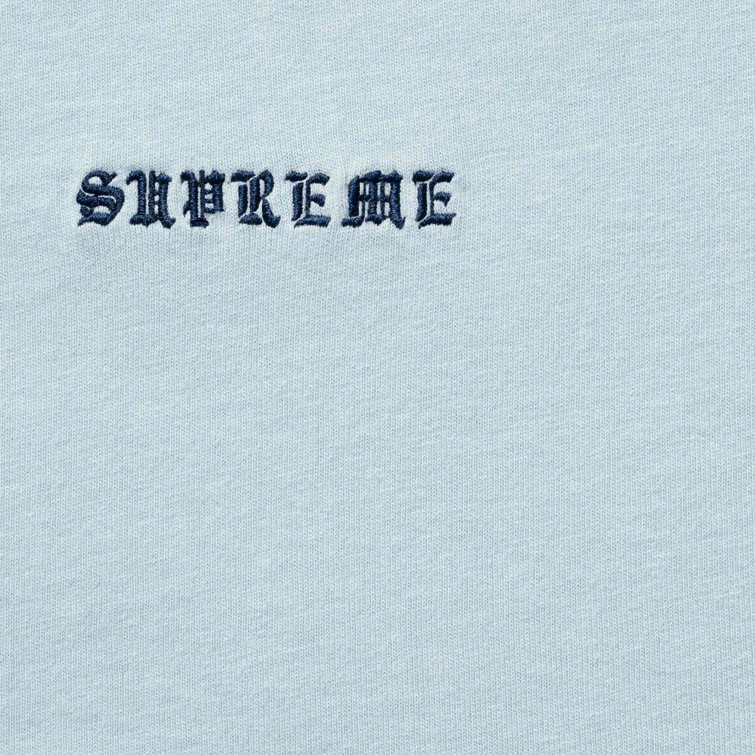 Supreme Washed Short-Sleeve Top Light Blue - Im Your Wardrobe