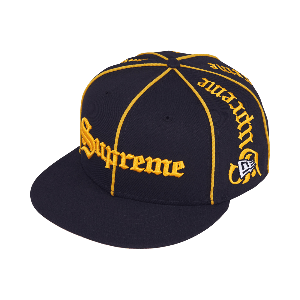Supreme Piping Script New Era Navy - Im Your Wardrobe