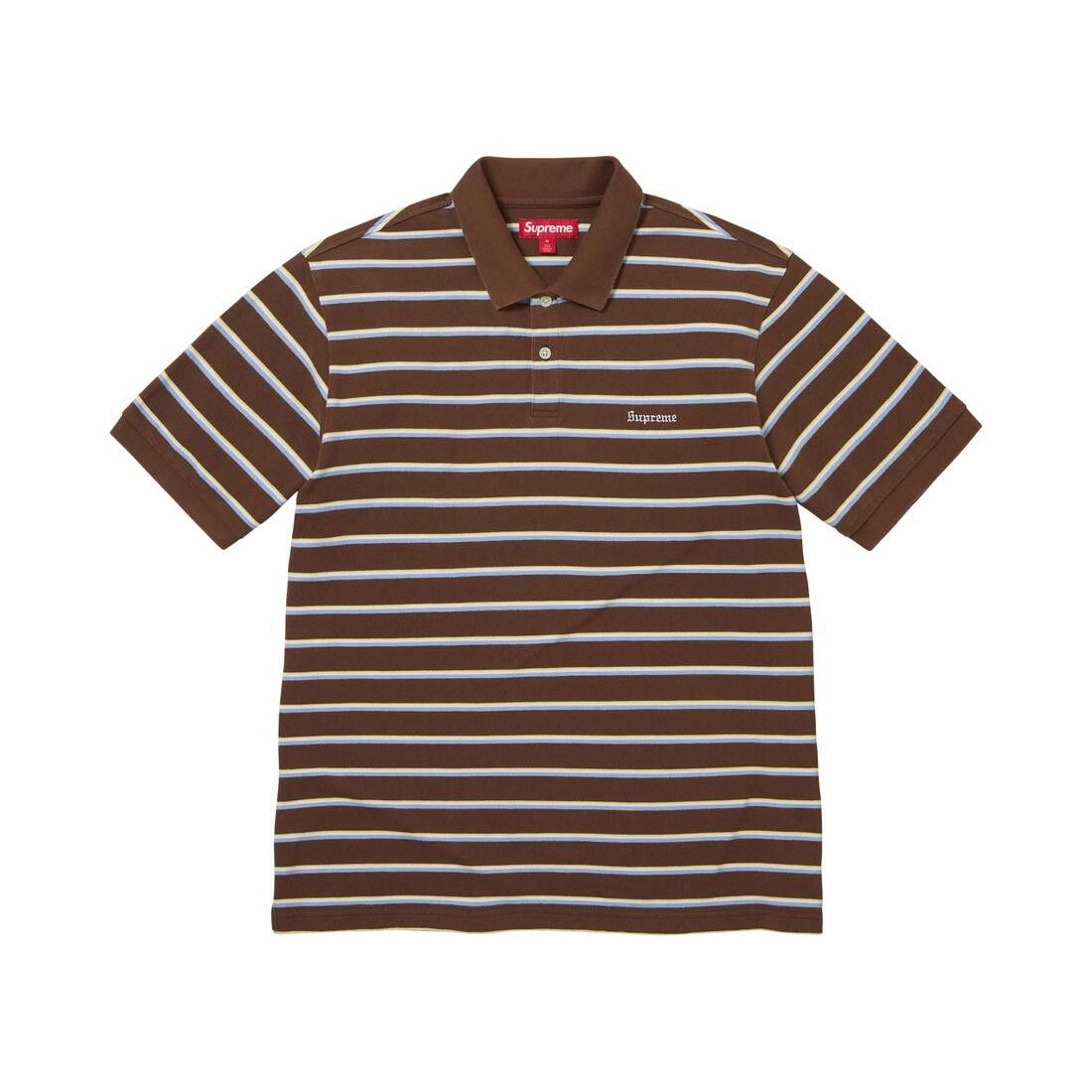 Supreme Stripe Polo Brown - Im Your Wardrobe