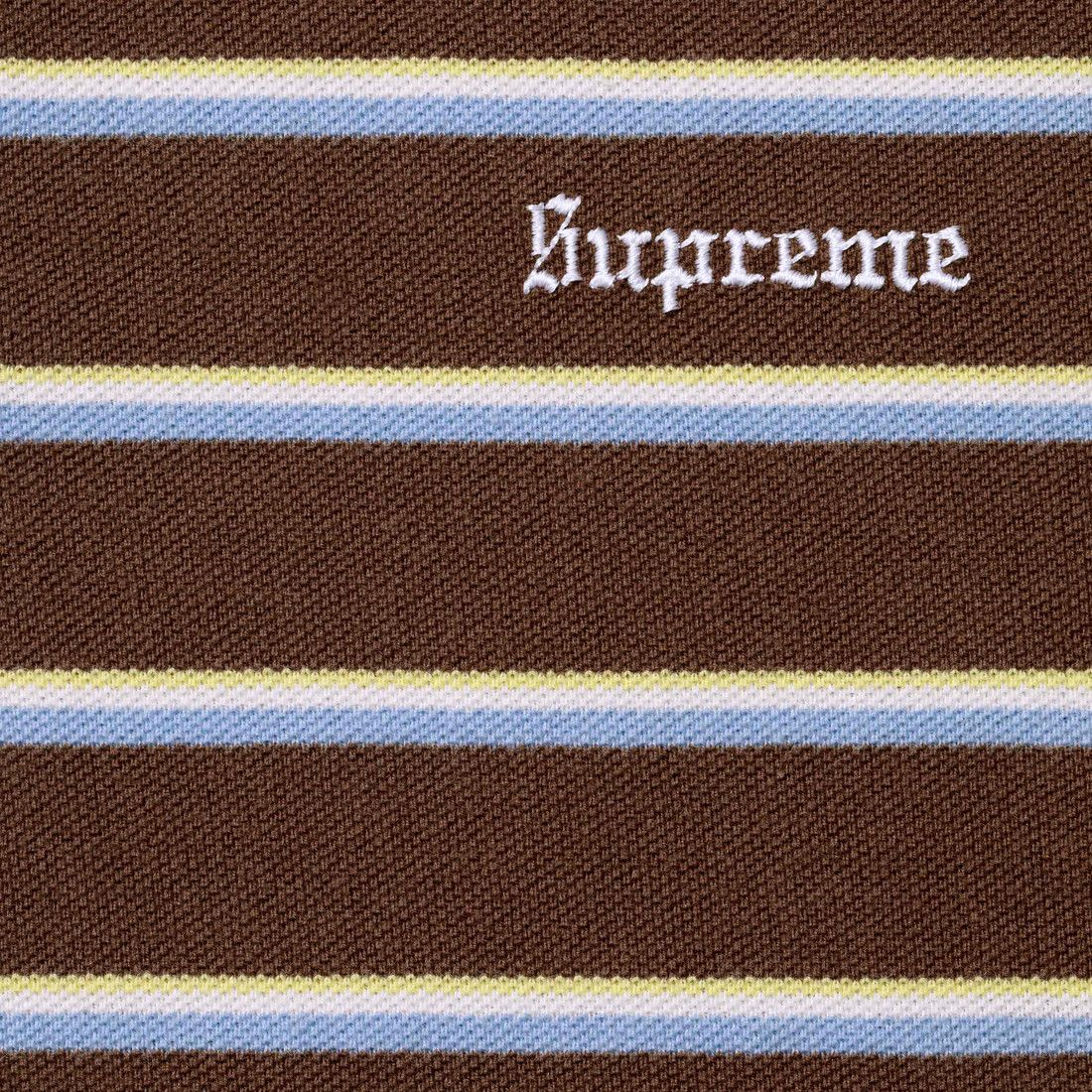Supreme Stripe Polo Brown - Im Your Wardrobe