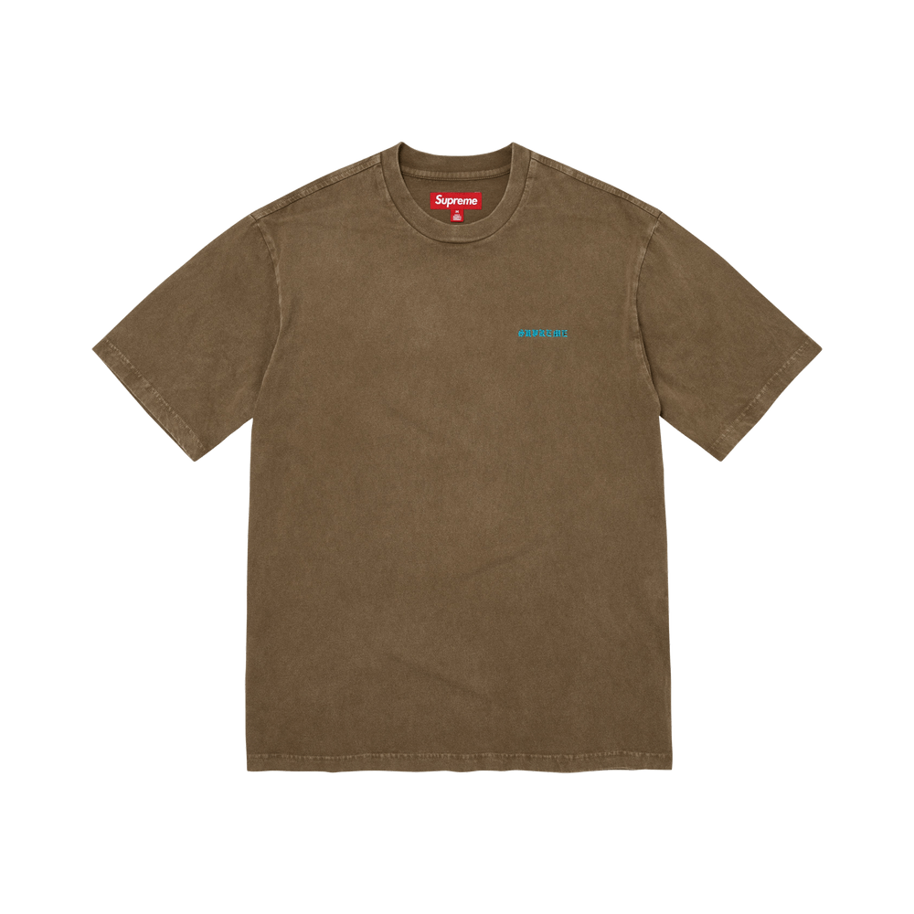 Supreme Washed Short-Sleeve Top Olive Brown - Im Your Wardrobe