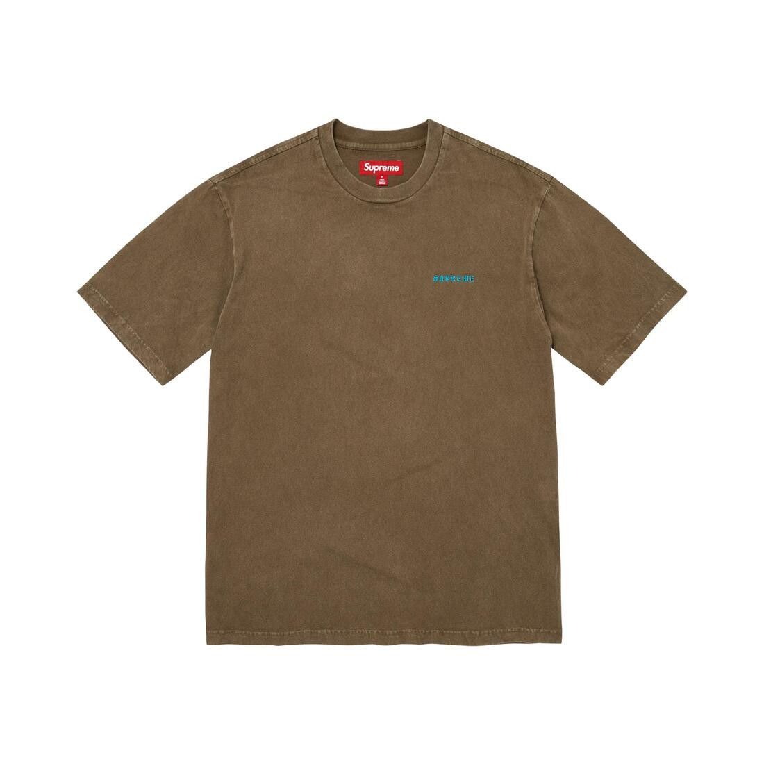 Supreme Washed Short-Sleeve Top Olive Brown - Im Your Wardrobe