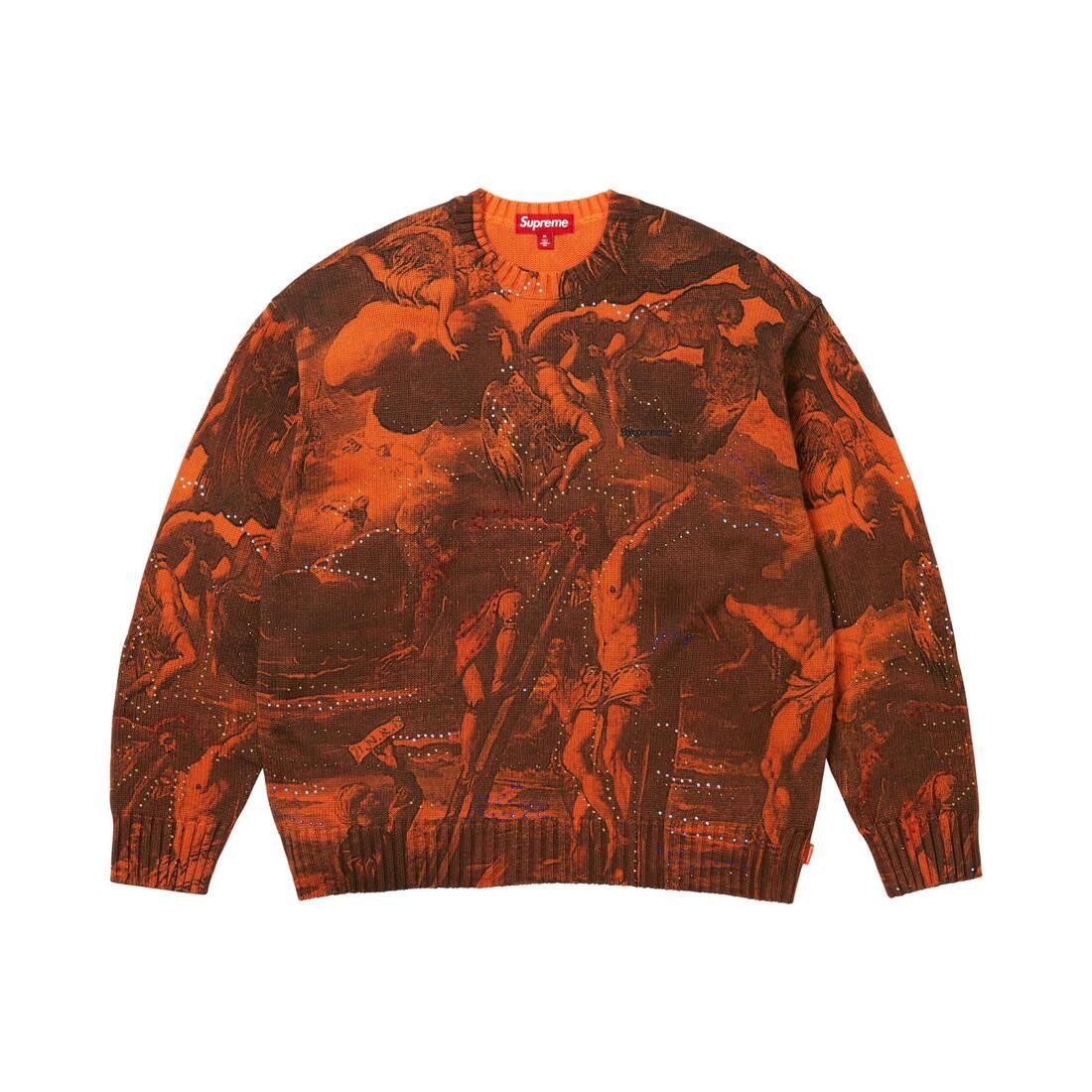 Supreme Crucifixion Sweater Orange - Im Your Wardrobe