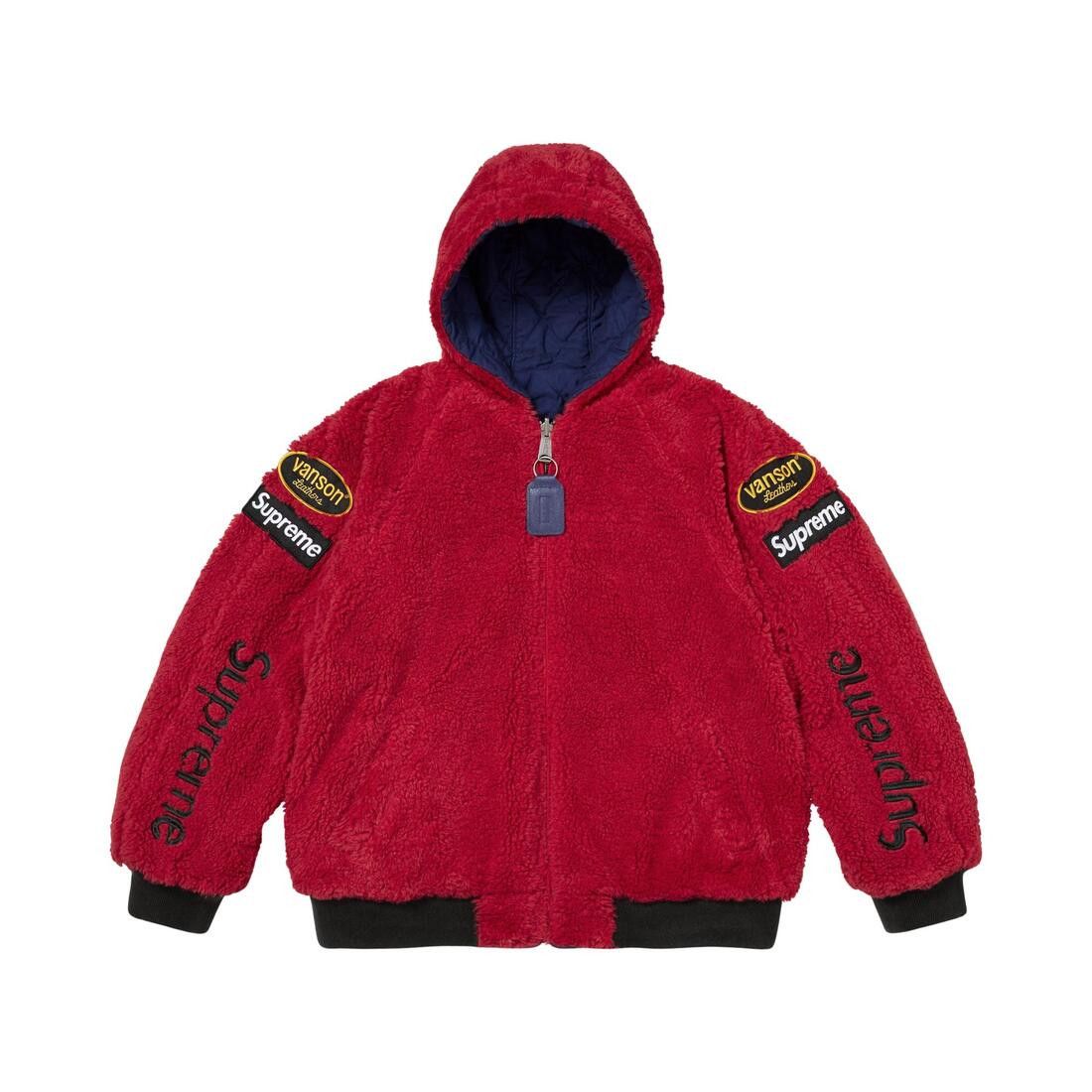 Supreme x Vanson Leathers Reversible Quilted Hooded Jacket Navy - Im Your Wardrobe