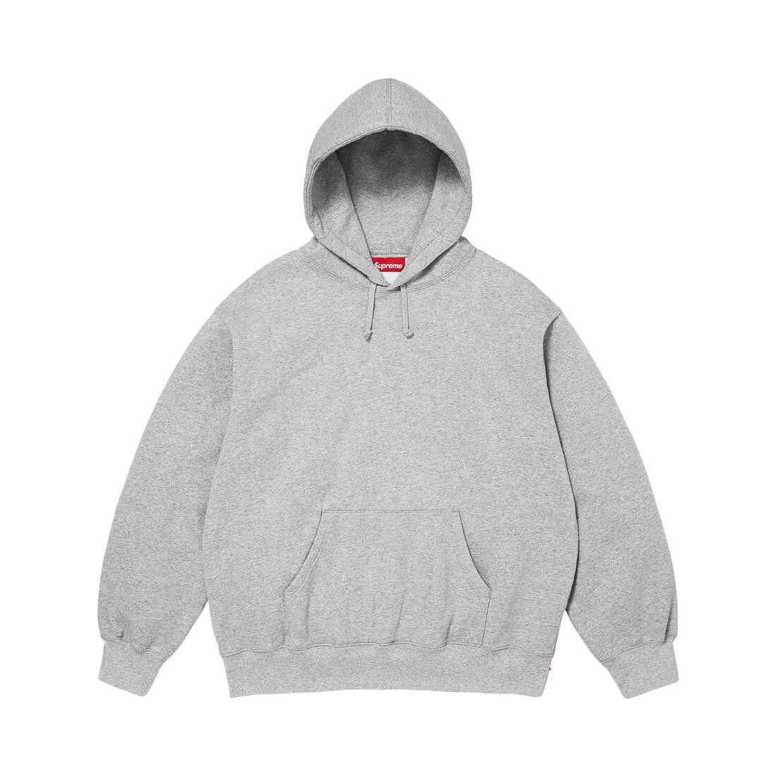 Supreme Mirrored Appliqué Hooded Sweatshirt Heather Grey - Im Your Wardrobe