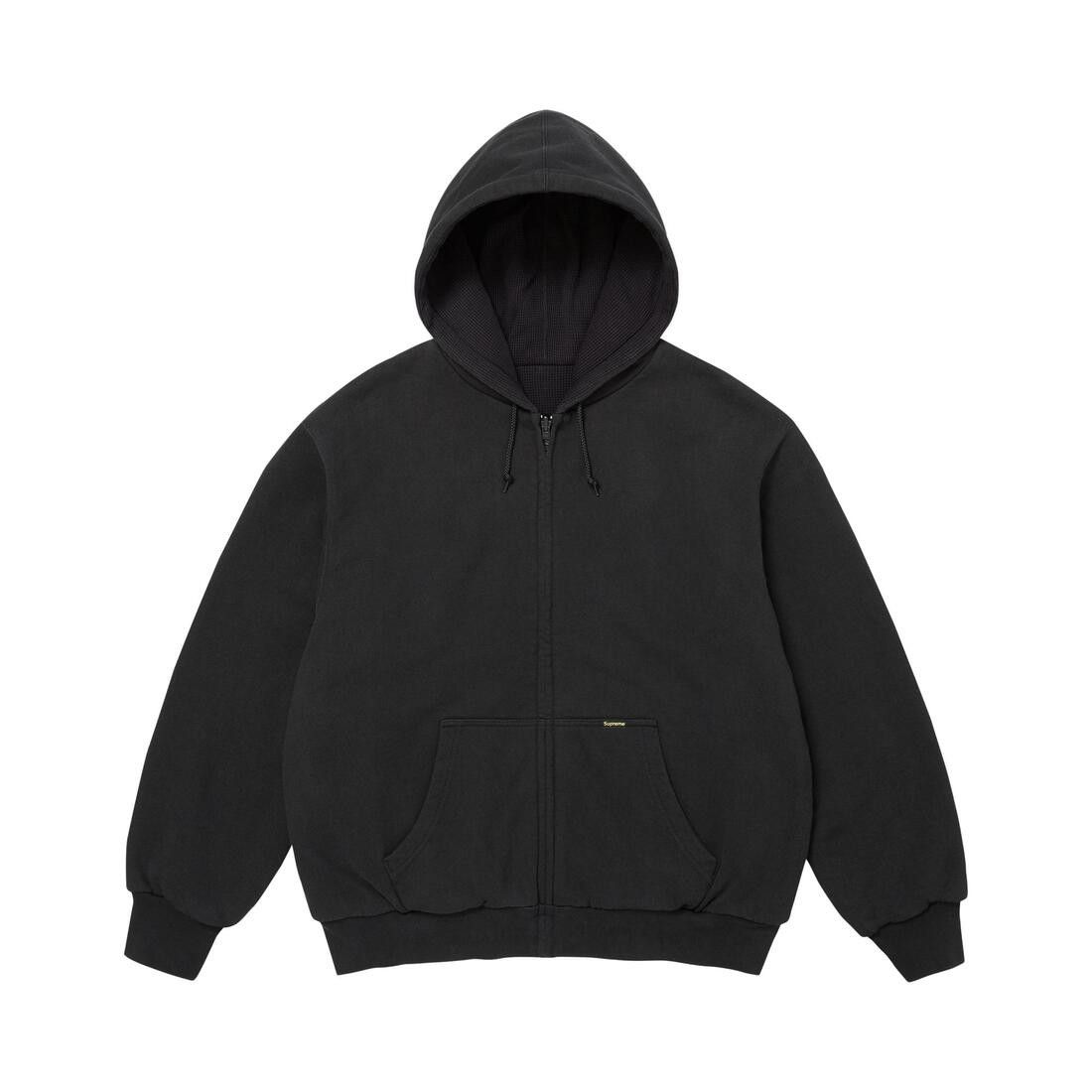 Supreme Reversible Work Zip Up Hooded Sweatshirt Black - Im Your Wardrobe