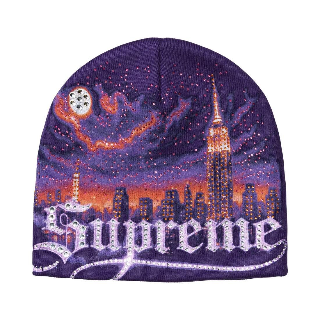 Supreme Cityscape Beanie Purple - Im Your Wardrobe