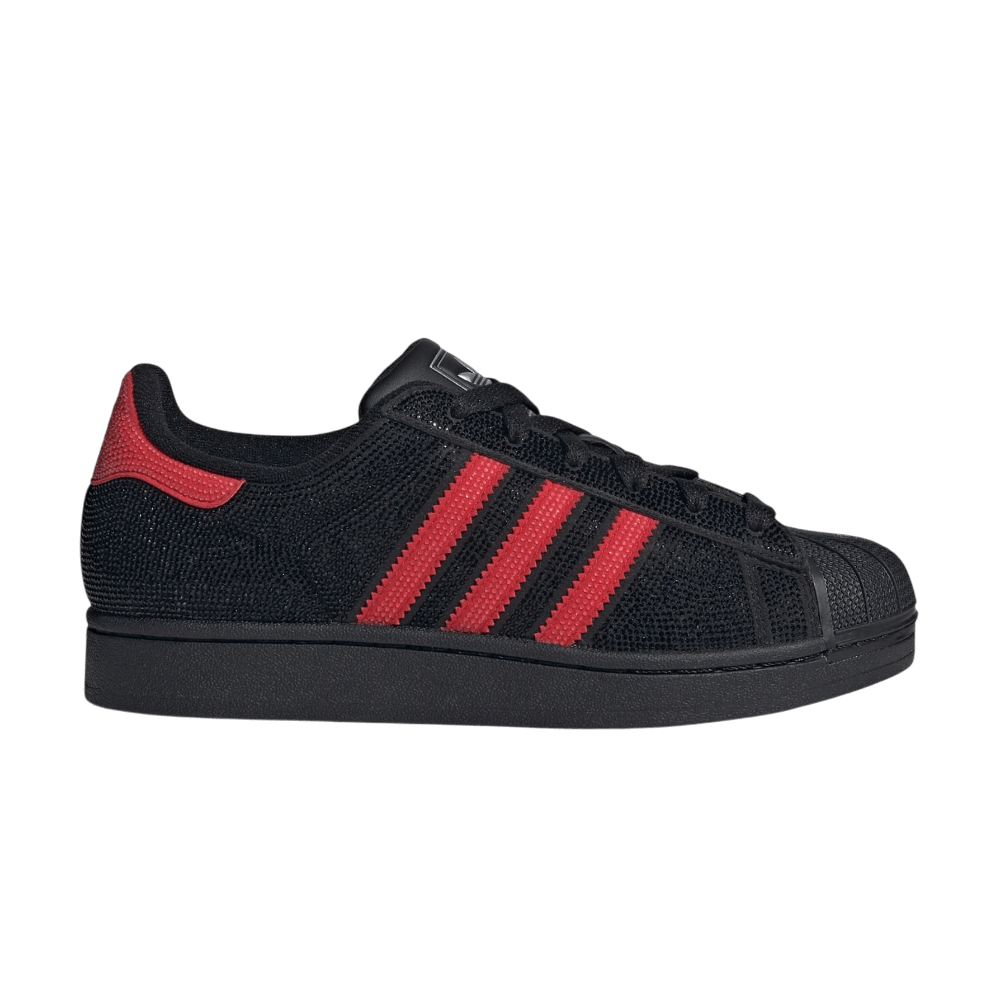 adidas Superstar II Rhinestone Black Better Scarlet (W)