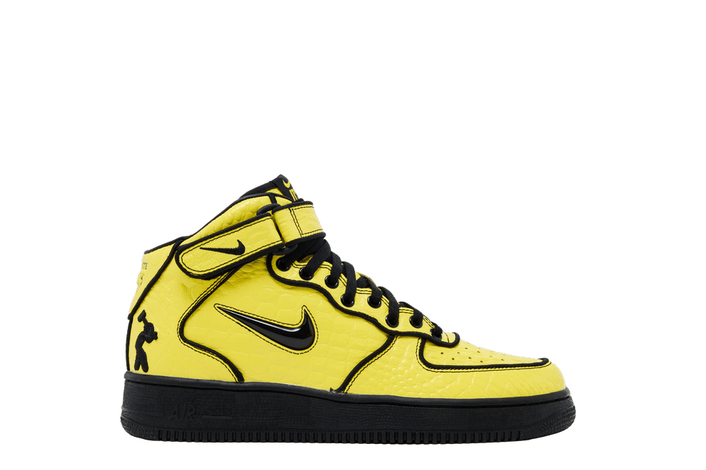 Lil Yachty x Nike Air Force 1 Mid Concrete Boys Opti Yellow Black