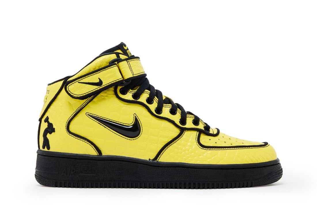 Lil Yachty x Nike Air Force 1 Mid Concrete Boys Opti Yellow Black