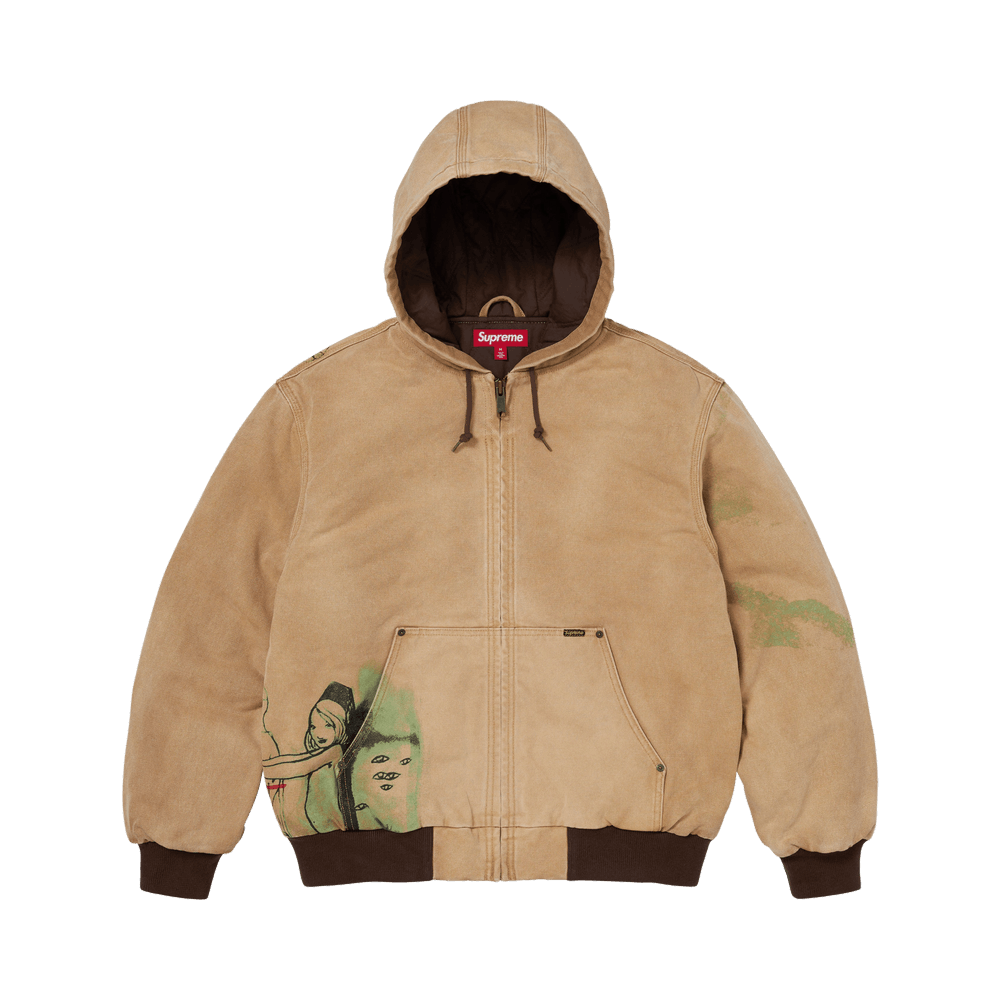 Supreme x Rita Ackermann Hooded Work Jacket Tan