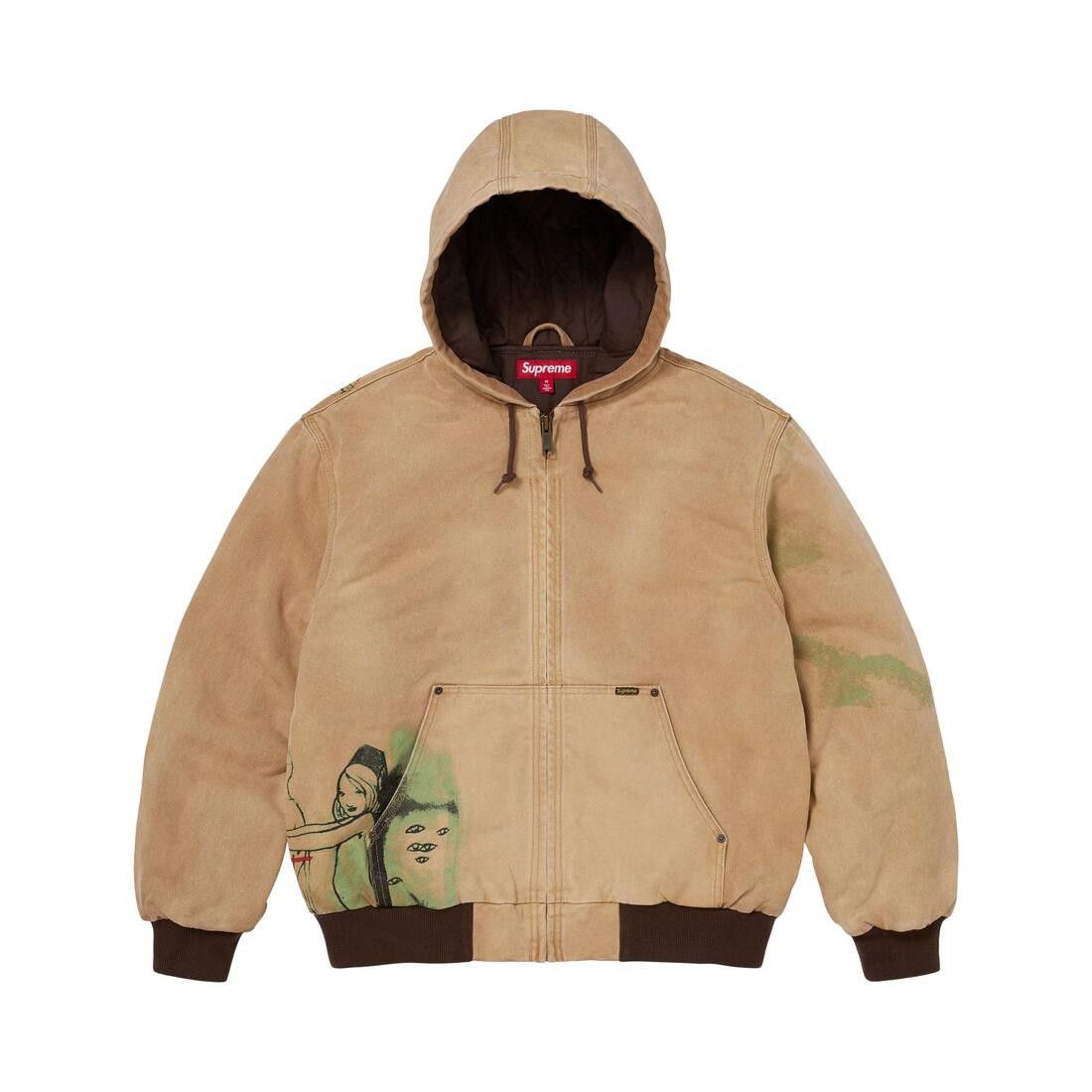 Supreme x Rita Ackermann Hooded Work Jacket Tan