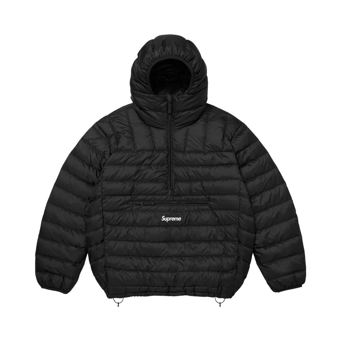 Supreme Micro Down Half Zip Hooded Pullover (FW26) Black
