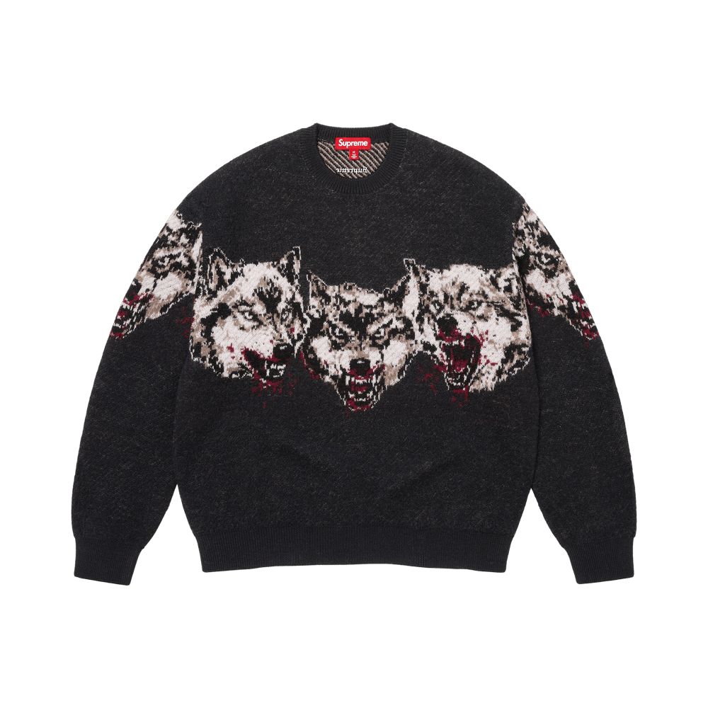 Supreme Wolves Sweater Black