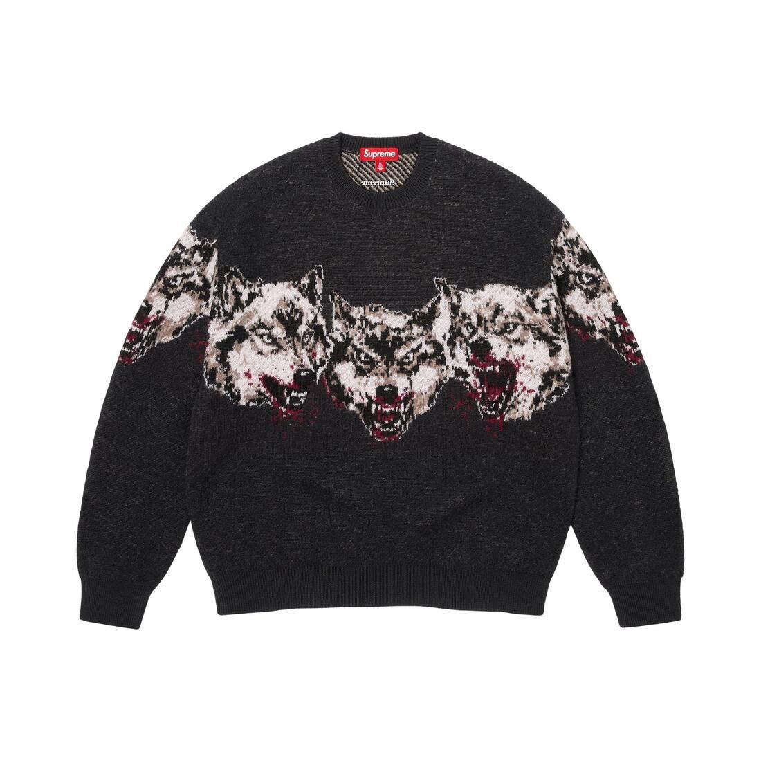 Supreme Wolves Sweater Black
