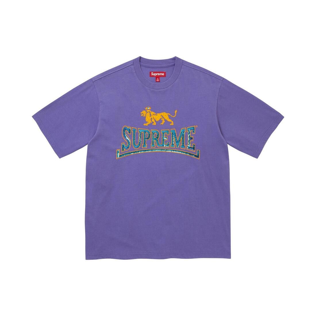 Supreme Milan Sequin Short-Sleeve Top Dusty Purple