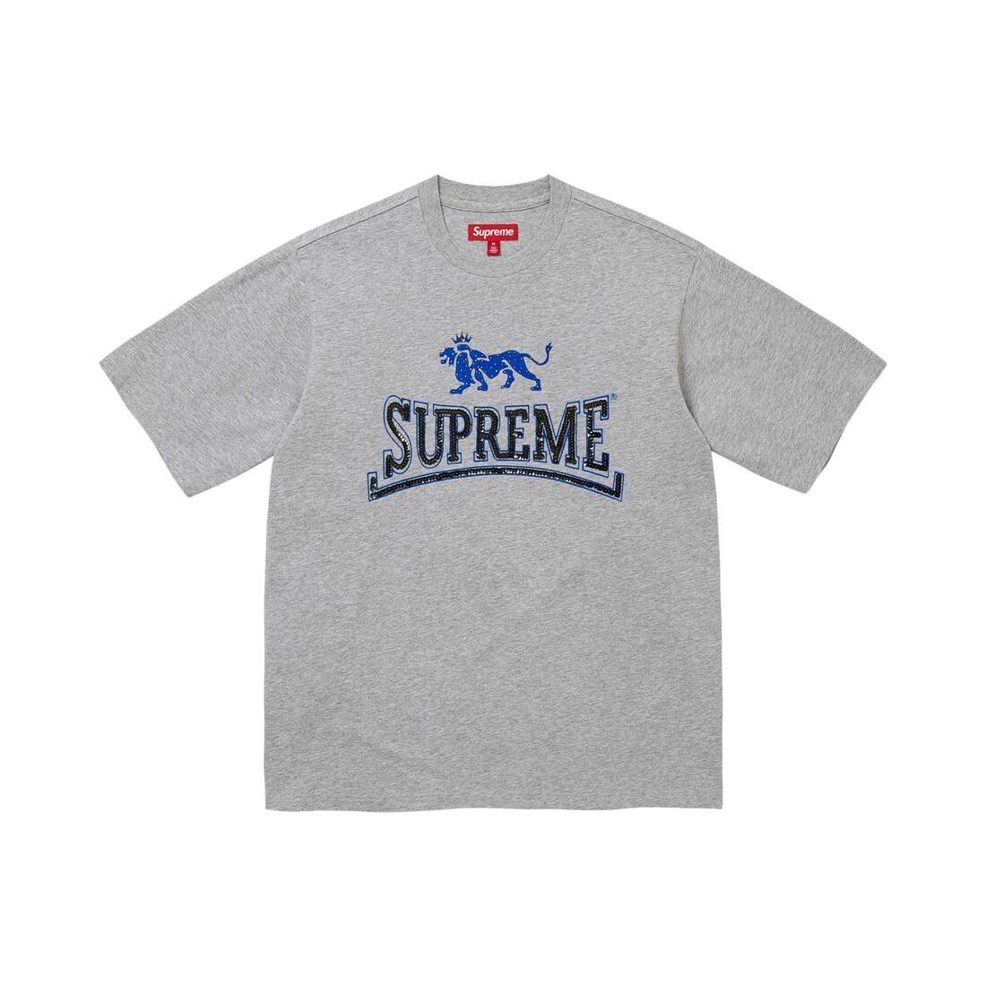 Supreme Milan Sequin Short-Sleeve Top Heather Grey