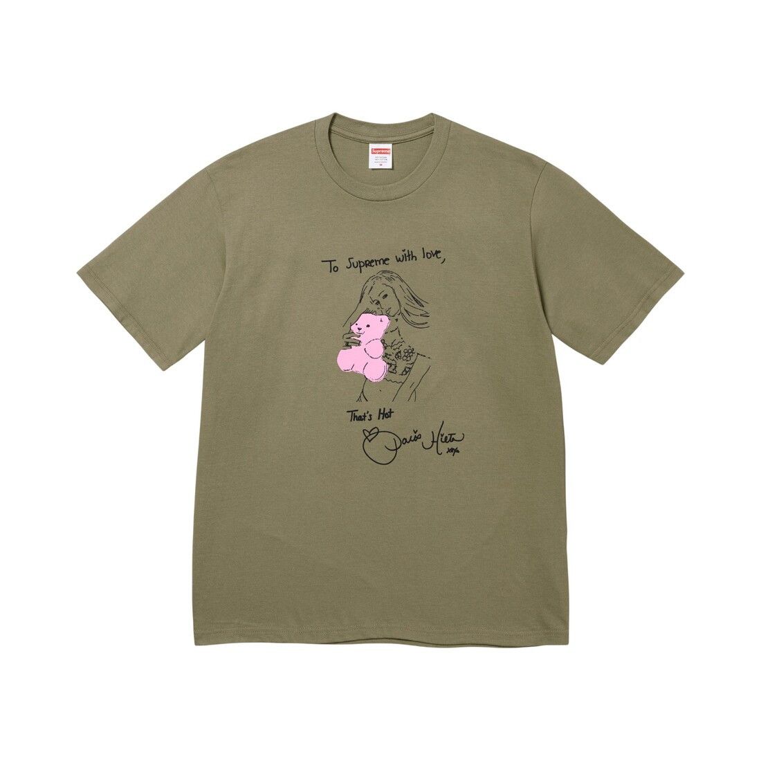 Supreme Paris Tee Light Olive