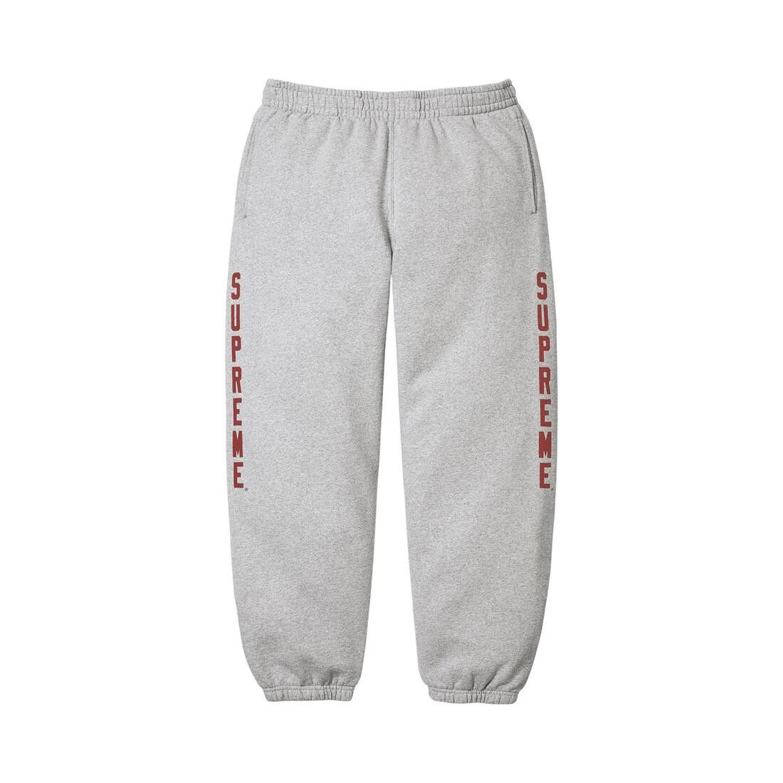 Supreme Washed Logo Sweatpant Heather Grey