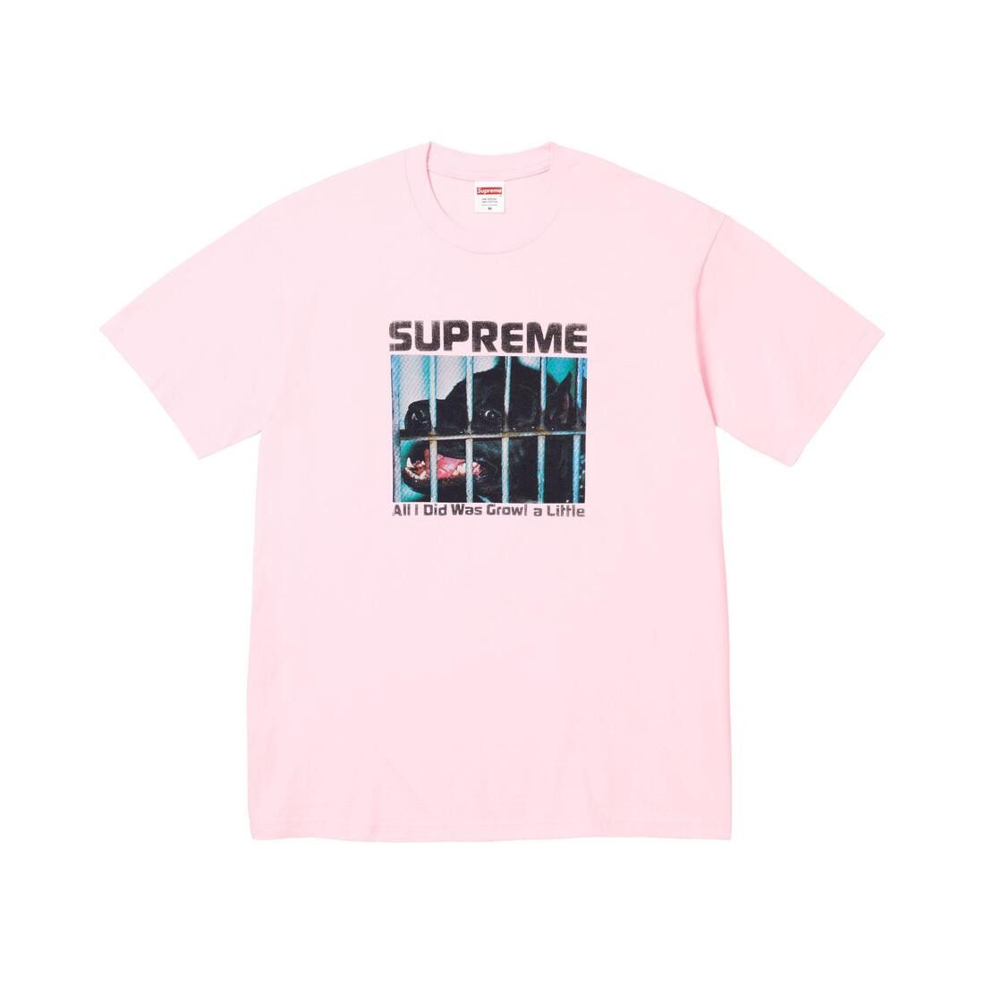 Supreme Growl Tee Light Pink