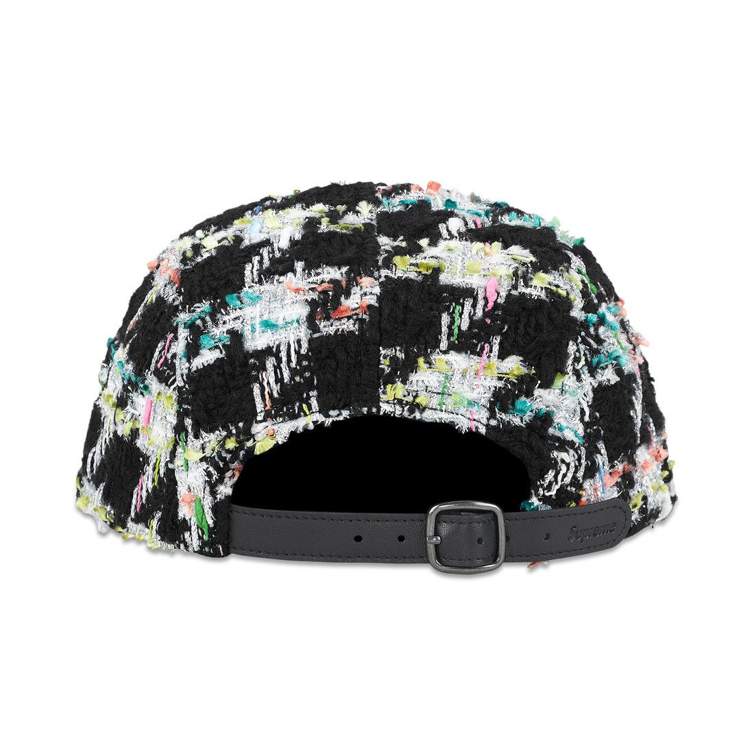 Supreme Metallic Bouclé Camp Cap Black