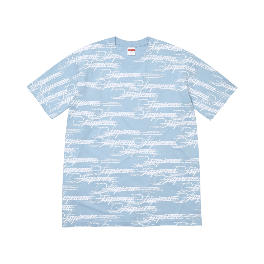 Supreme Script Tee Powder Blue