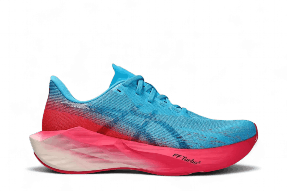 Distance x ASICS Novablast 6 Digital Aqua
