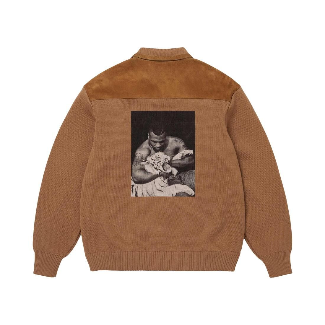 Supreme x Martine Rose Suede Zip Up Cardigan Tan