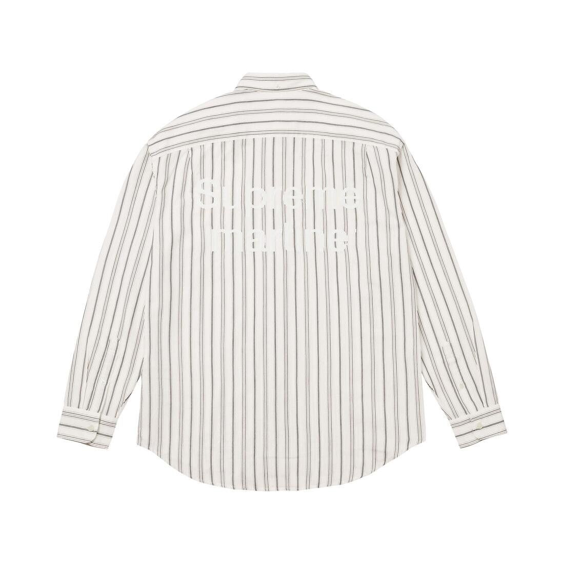 Supreme x Martine Rose Metallic Stripe Shirt White