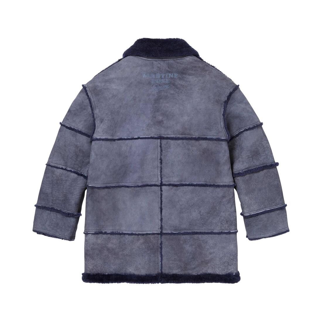 Supreme x Martine Rose/Jeff Hamilton Shearling Coat Navy