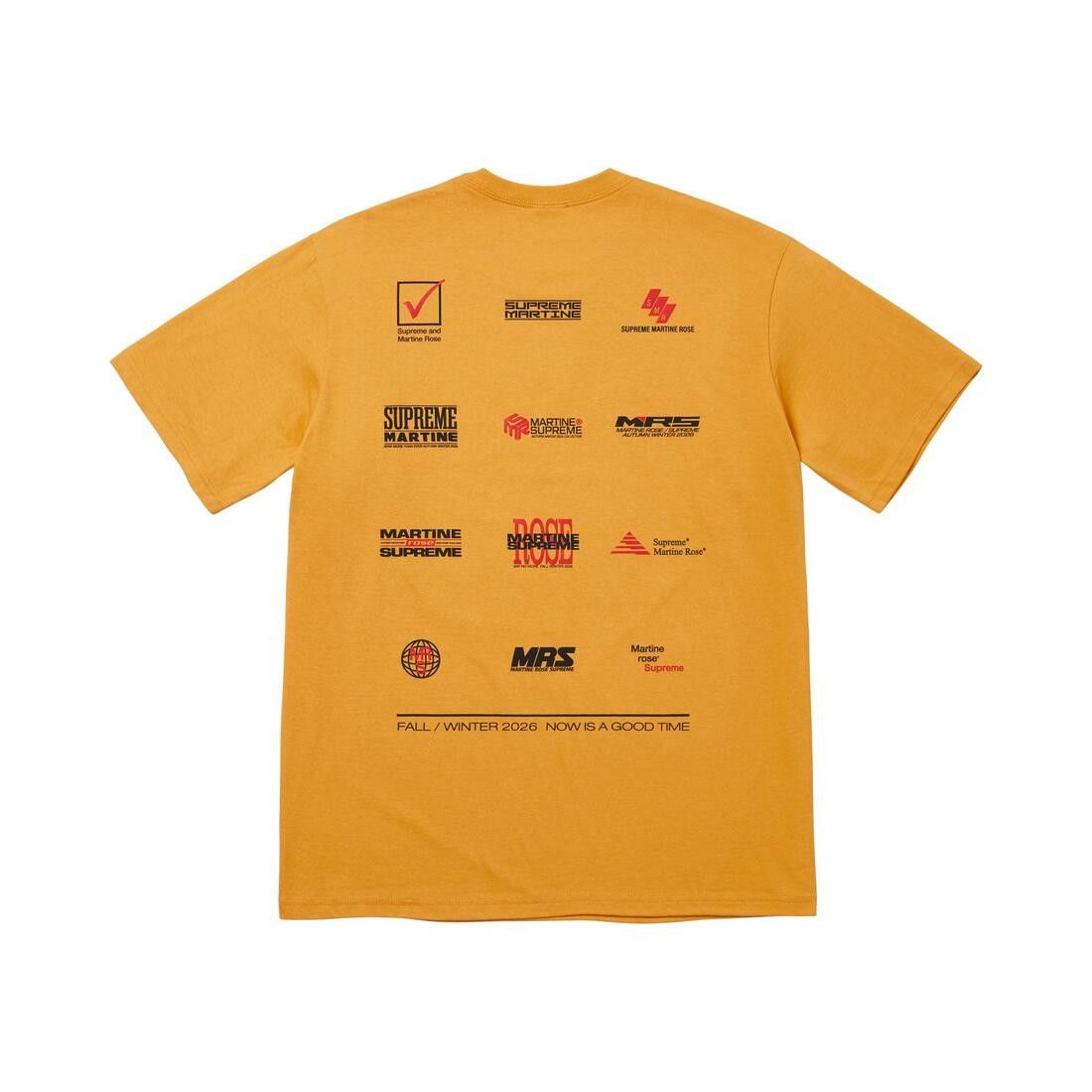 Supreme x Martine Rose Now Tee Mustard