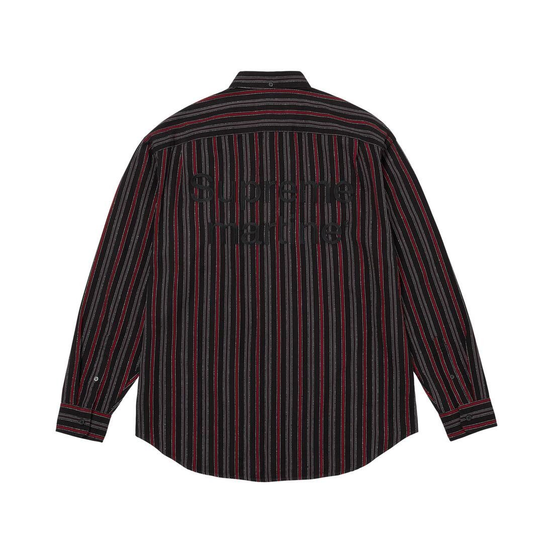Supreme x Martine Rose Metallic Stripe Shirt Black
