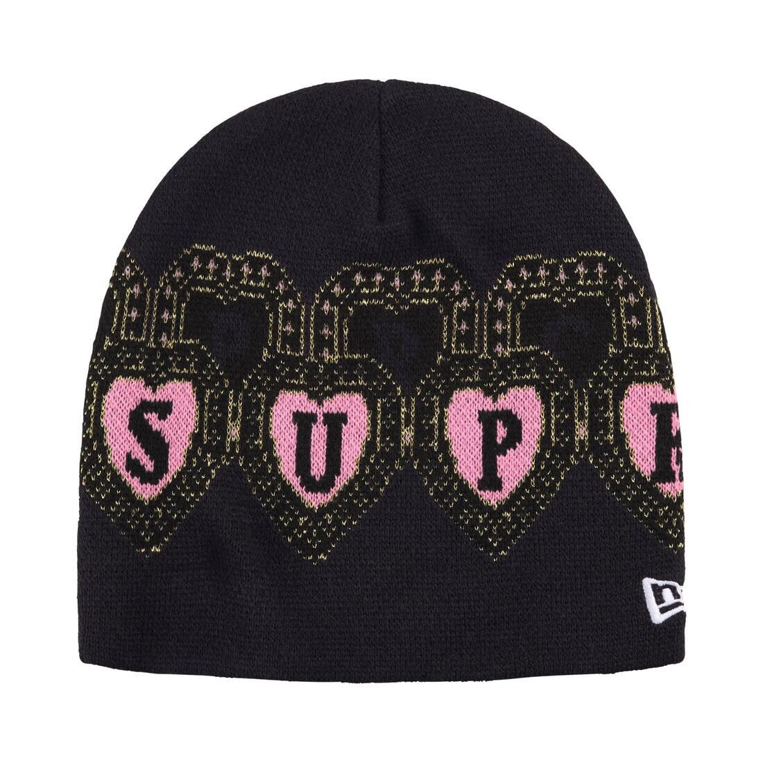 Supreme New Era Hearts Beanie Navy