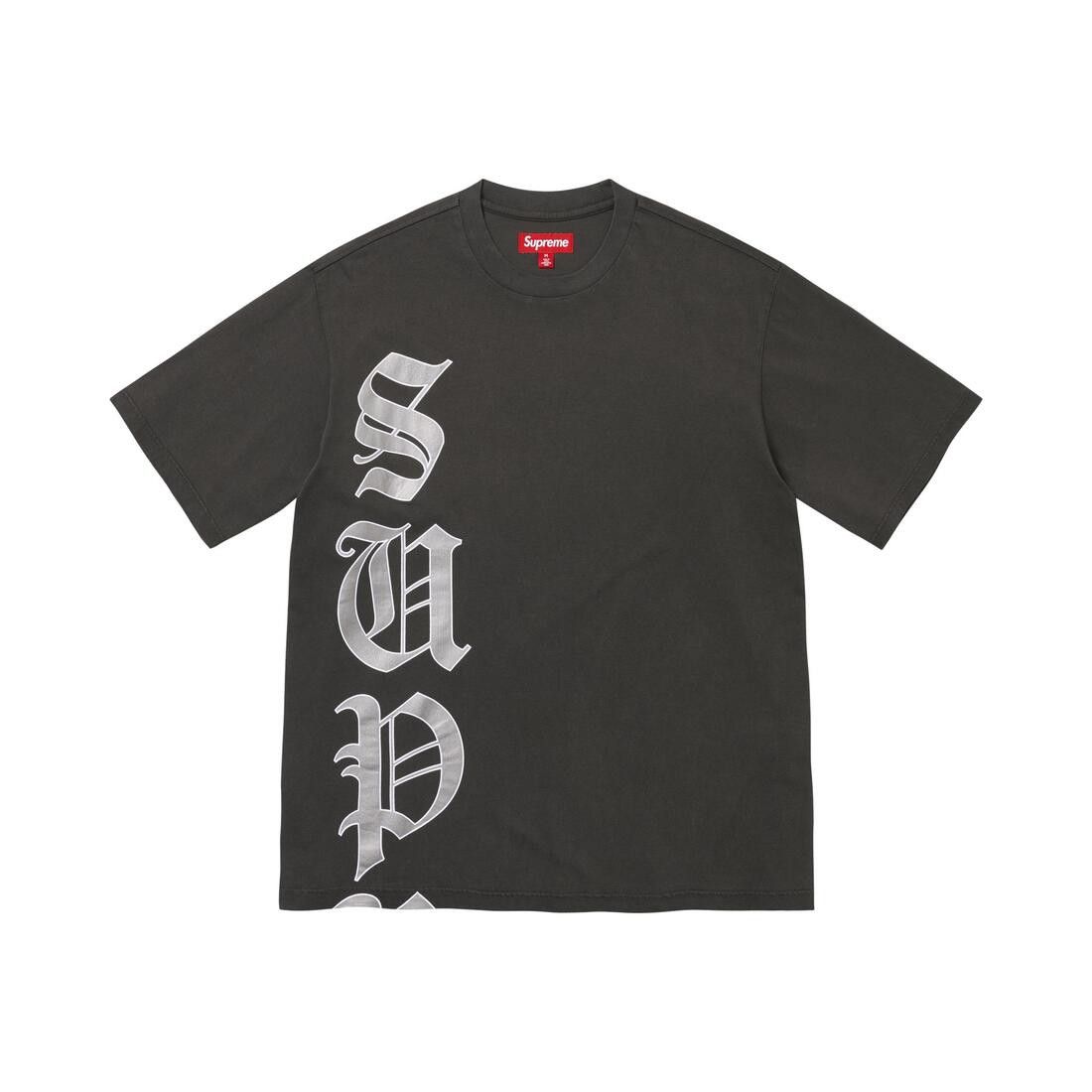Supreme Cracked Vertical Short-Sleeve Top Black