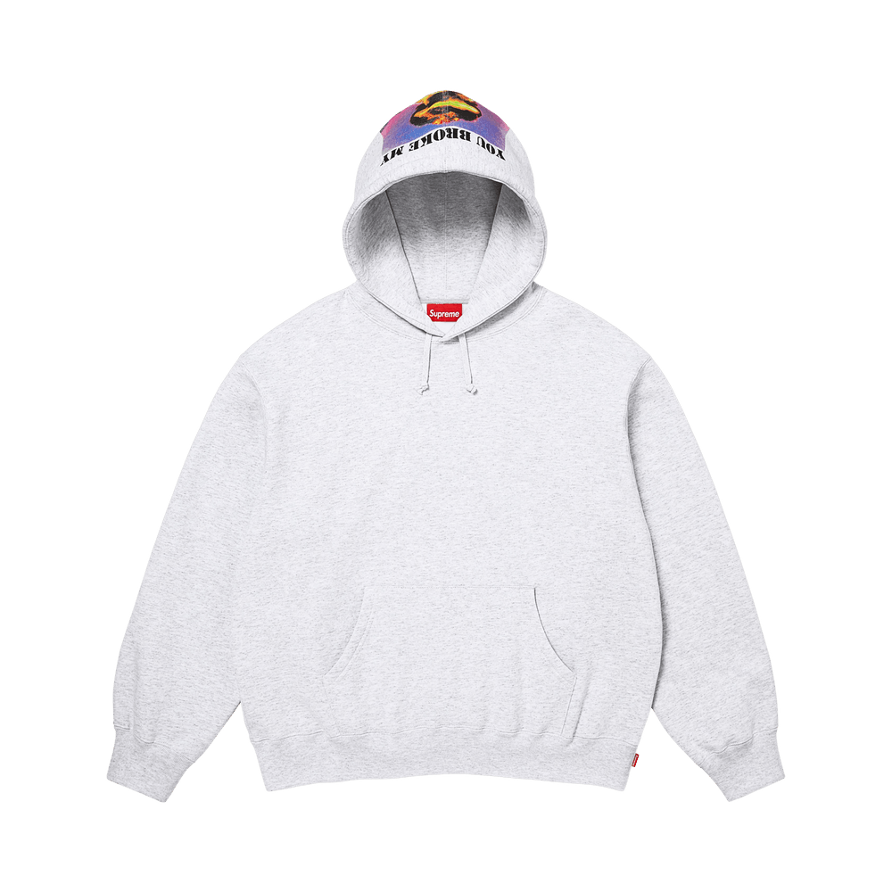 Supreme Heart Hooded Sweatshirt Ash Grey