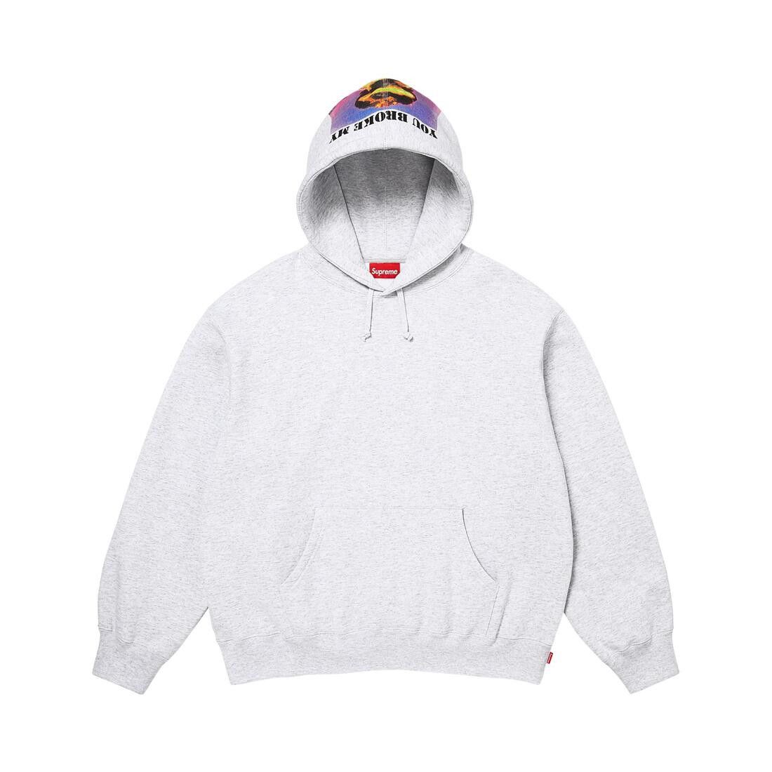Supreme Heart Hooded Sweatshirt Ash Grey