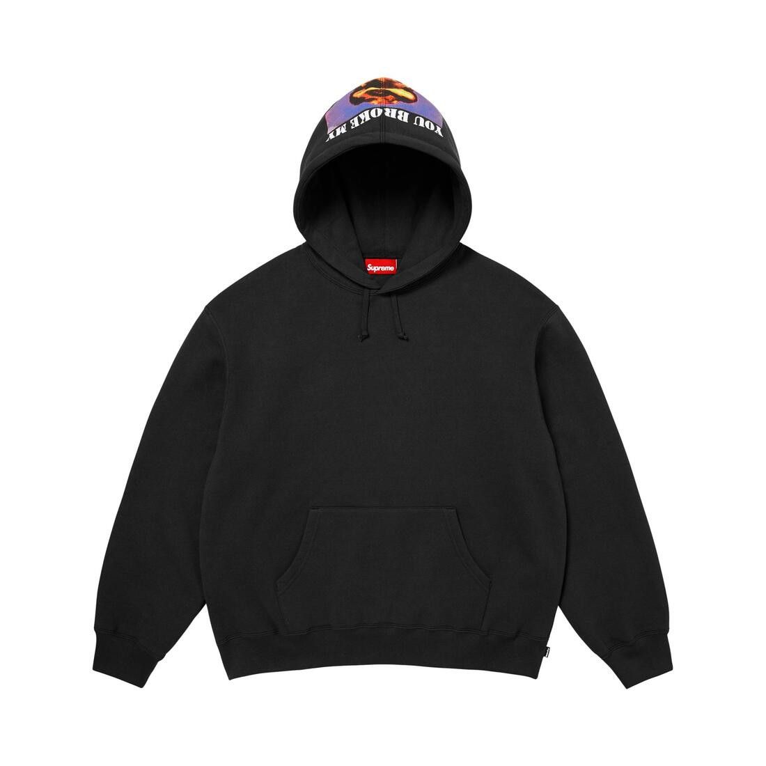 Supreme Heart Hooded Sweatshirt Black