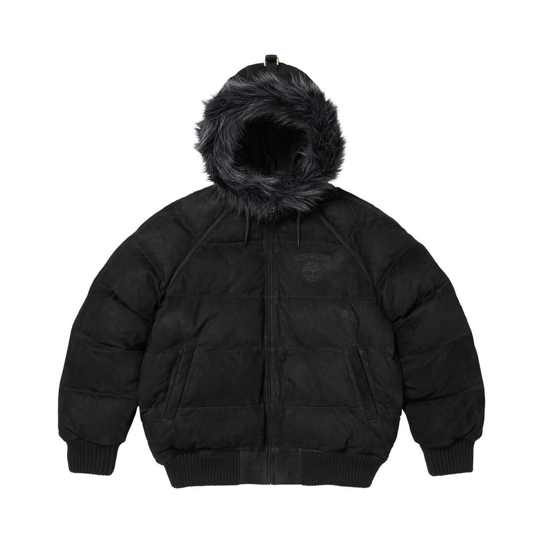 Supreme x Timberland Suede Puffer Jacket Black