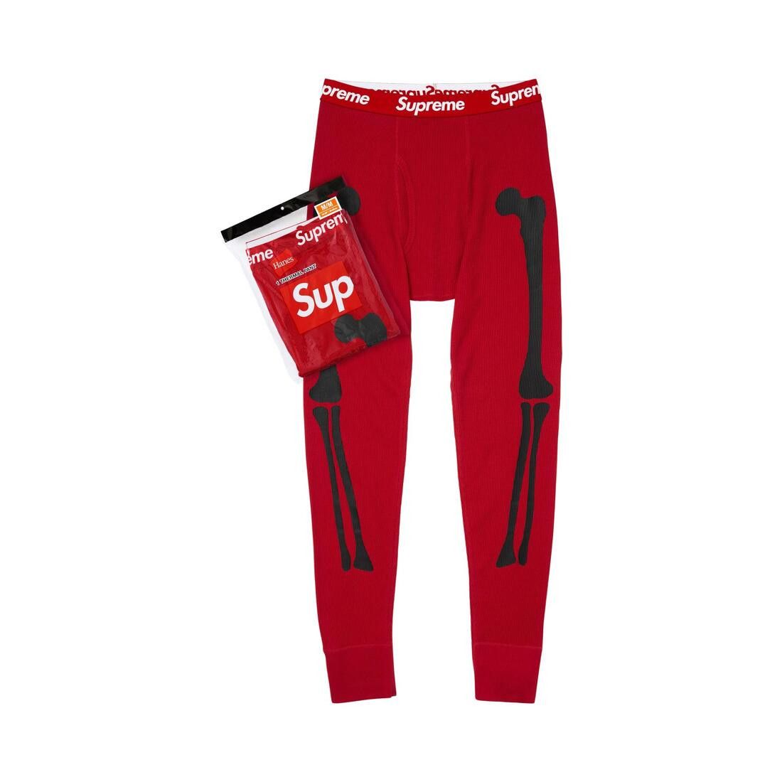 Supreme x Hanes Bones Thermal Pant (1 Pack) Red