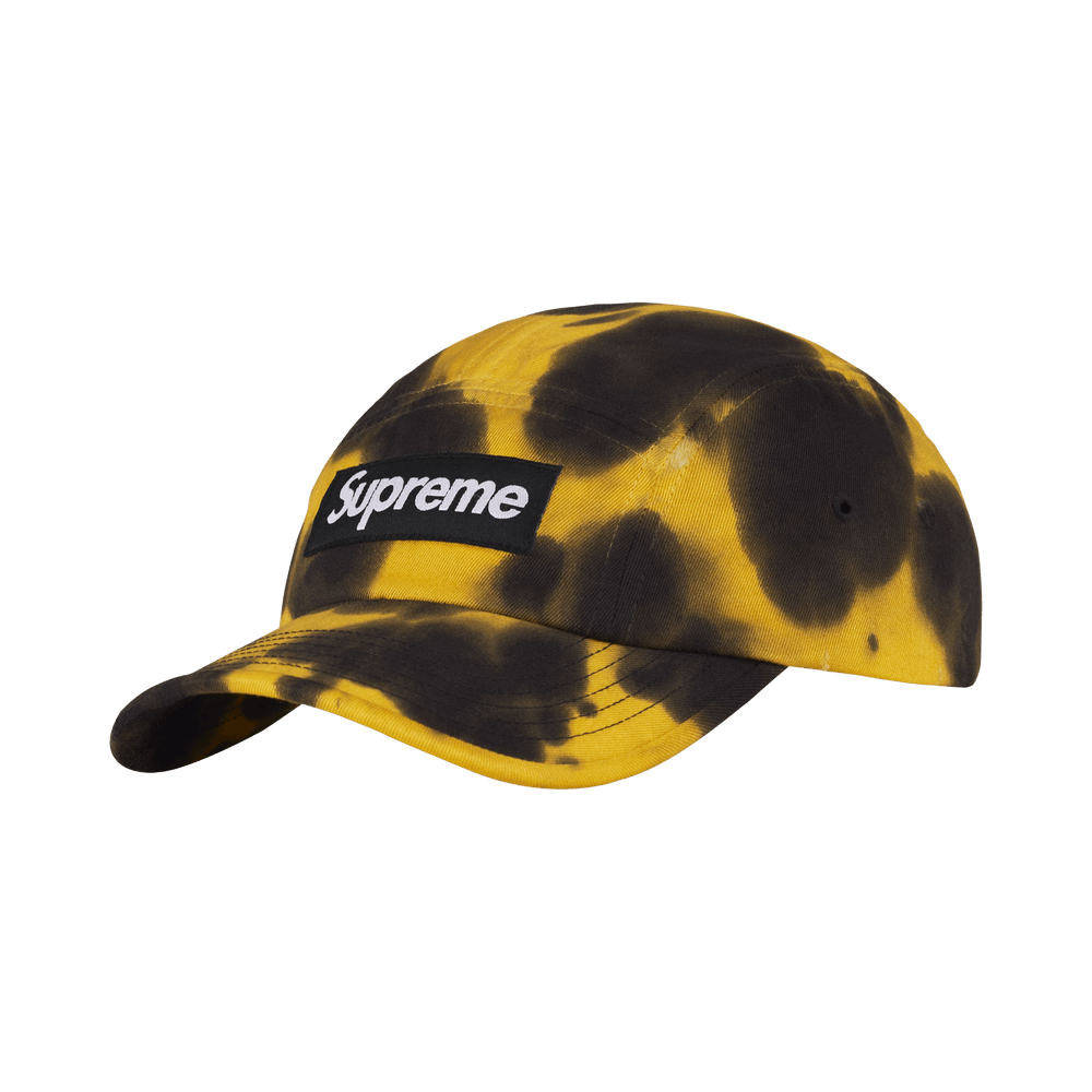 Supreme Overdyed Camp Cap Yellow Tie Dye