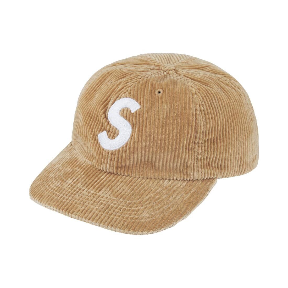 Supreme S Logo Corduroy 6-Panel Khaki